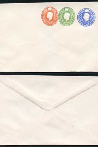 ESCP859 KGVI 4d and 1 1/2d and 1/2d Stamped to Order Envelope Mint
