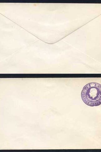 ES47 KGV 3d Violet Stamped to Order Envelope Mint
