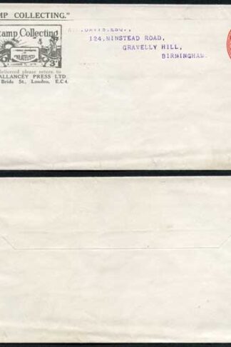 ES43 KGV 1d Scarlet Stamp Collecting Stamped to Order Envelope Used