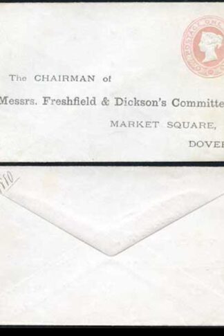 EP24 QV 1d Pink Envelope Size B (8.11.79) Mint Pre Addressed
