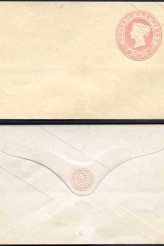 EP15 QV 1d Pink Size A (14.5.60) with Pink Seal Device Mint