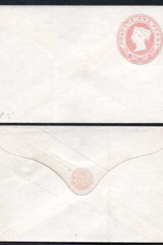 EP15 QV 1d Pink Size A (14.5.60) with Pink Seal Device Mint