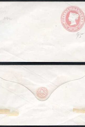 EP15 QV 1d Pink Size A (14.5.60) with Pink Seal Device Mint