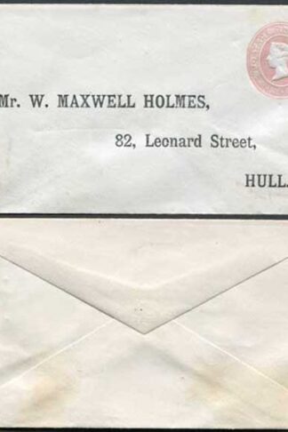 EP25 QV 1d Pink Envelope Size C Mint Pre Addressed