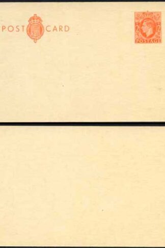 CP100a KGVI 2d Orange Post Office Postcard on cream card Mint