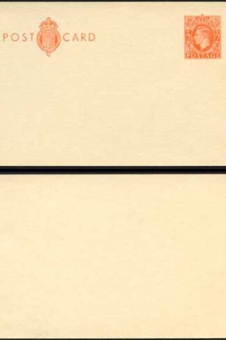 CP100a KGVI 2d Orange Post Office Postcard on cream card Mint
