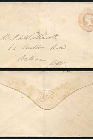 ES11 QV 1d Pink Envelope Mint Addressed But Unused