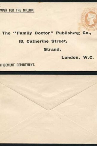 ES11 QV 1d Pink Envelope Mint Pre Addressed
