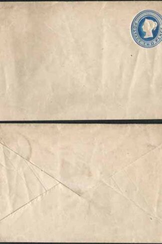 EP6da QV 2d Blue Envelope Size F SP2 Paper Mint