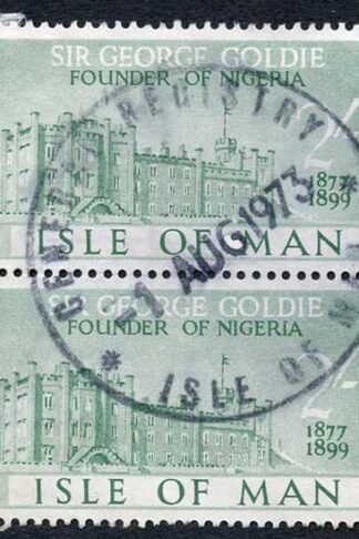 Isle of Man 2/- Green Pair QEII Pictorial Revenues CDS