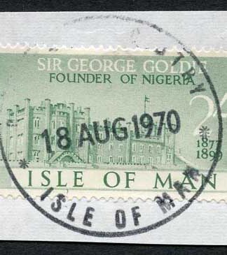 Isle of Man 2/- Green QEII Pictorial Revenue CDS On Piece