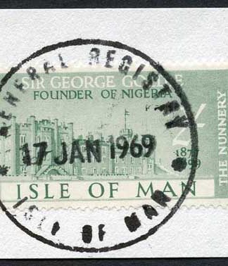 Isle of Man 2/- Green QEII Pictorial Revenue CDS On Piece