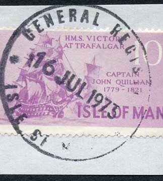 Isle of Man 10/- Purple QEII Pictorial Revenues CDS On Piece