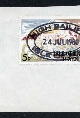 Isle of Man 5p Multicoloured QEII Pictorial Revenue CDS On Piece
