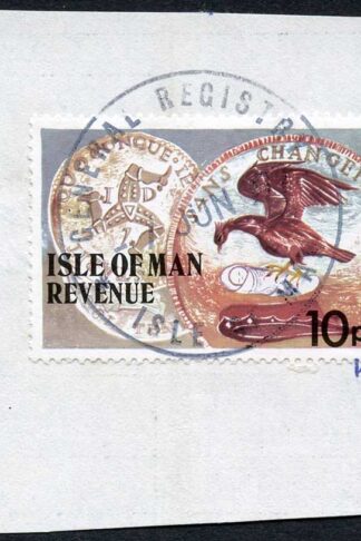 Isle of Man 10p Multicoloured QEII Pictorial Revenue CDS On Piece