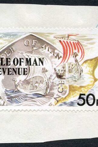 Isle of Man 50p Multicoloured QEII Pictorial Revenue Unused On Piece