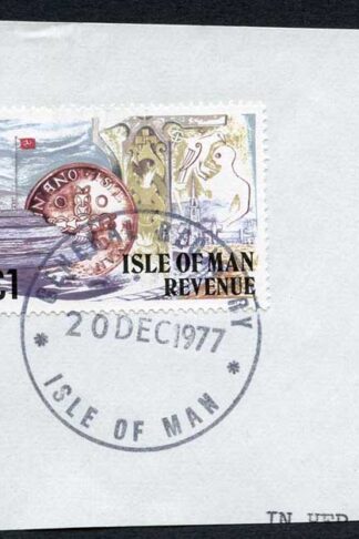 Isle of Man One Pound Multicoloured QEII Pictorial Revenue CDS On Piece