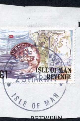 Isle of Man One Pound Multicoloured QEII Pictorial Revenue CDS On Piece