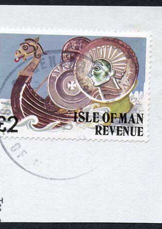 Isle of Man Two Pound Multicoloured QEII Pictorial Revenue CDS On Piece
