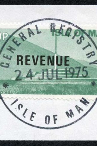 Isle of Man 10p Green and Black QEII Pictorial Revenue CDS On Piece