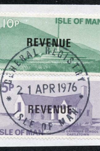 Isle of Man 10p and 5p QEII Pictorial Revenue CDS On Piece