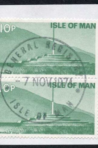 Isle of Man 10p Pair QEII Pictorial Revenue CDS On Piece