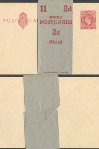 CP104A KGVI 2d Brown Post Office Issue Postcard on Buff Card Mint