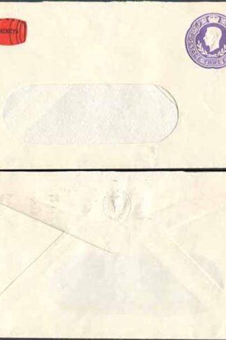 ES71 KGVI 3d Violet Stamped To Order Envelope Mint Watneys