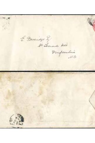 EP45 KEVII 1d Carmine Post Office Issued Envelope Size J USED