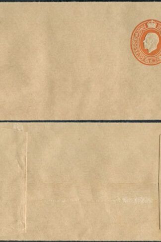 ES45 KGV 2d Orange Stamped to Order Envelope Mint