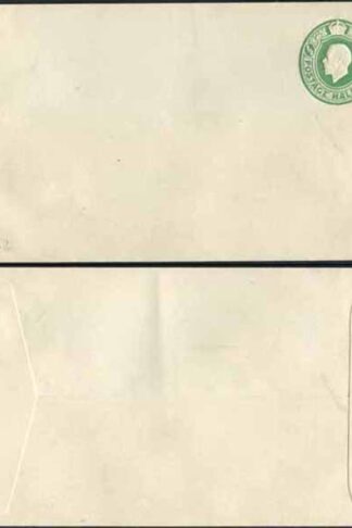 ES69 KGV 1/2d Green Post Office Issued Envelope Size G Flap at Right Mint