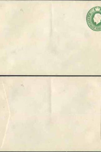 ES69 KGV 1/2d Green Post Office Issued Envelope Size G Flap at Right Mint
