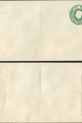 ES69 KGV 1/2d Green Post Office Issued Envelope Size G Flap at Right Mint