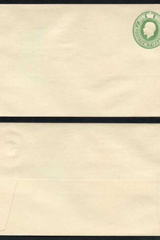 ES69 KGV 1/2d Green Post Office Issued Envelope Size G Flap at Right Mint