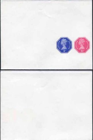WSP142 QEII Decimal 2 1/2p and 3p Stamped to Order Newspaper Wrapper Mint