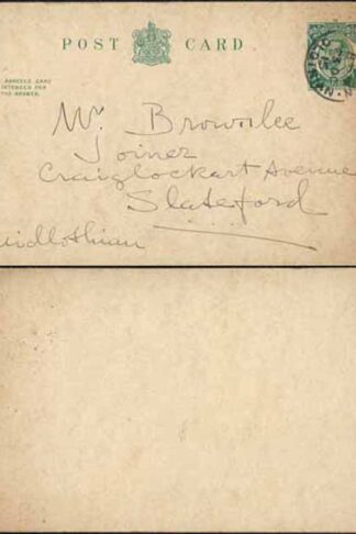 CP64 KGV 1/2d + 1/2d Green Reply Card Size f with Reply Card on reply half Used