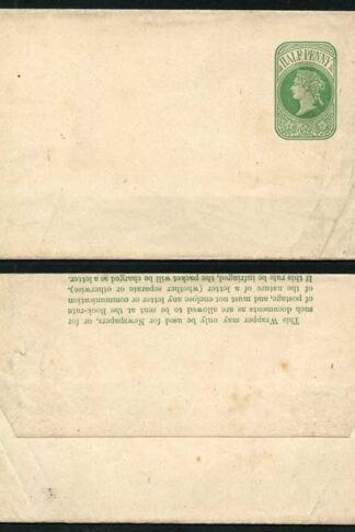 WP11 QV 1/2d Green Newspaper Wrapper Stamp LW2 Mint