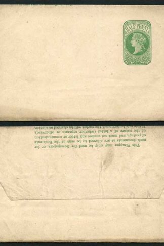 WP11 QV 1/2d Green Newspaper Wrapper Stamp LW2 Mint