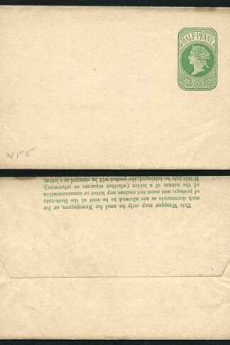 WP11 QV 1/2d Green Newspaper Wrapper Stamp LW2 Mint