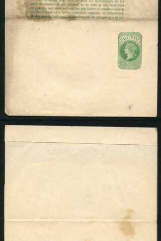 WP11 QV 1/2d Green Newspaper Wrapper Stamp LW2 Mint