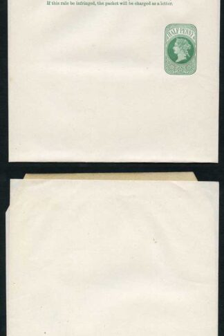 WP10 QV 1/2d Green Newspaper Wrapper Stamp LW2 Mint