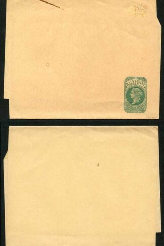 WP18 QV 1/2d Green Newspaper Wrapper Stamp LW4 Mint