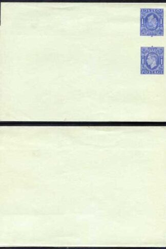 KGVI 1d Blue Stamp L24 Tete Beche Pair On Green Paper