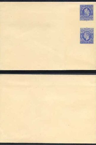 KGVI 1d Blue Stamp L24 Tete Beche Pair On Yellow Paper