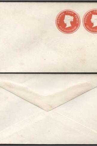 ESC16b QV 1d Pink (6.7.69) and 4d Vermillion (5.7.69) Stamped to Order Envelope