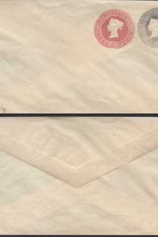 ESC262 QV 2 1/2d Grey Blue and 3d Carmine Stamped to Order Envelope Mint