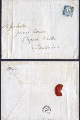 ES2 QV 2d Blue (?.?.87) Stamp 9a Stamped to Order Envelope Used