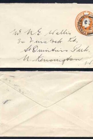 EP62 KGV 1920 2d Post Office Issue Envelope Size E USED RARE