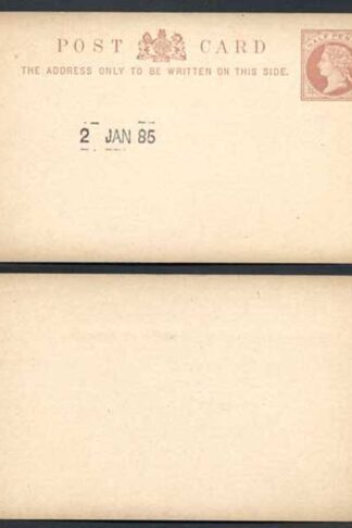Essay for the 1/2d Postcard Handstamped 2 Jan 1885