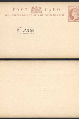 Essay for the 1/2d Postcard Handstamped 2 Jan 1885